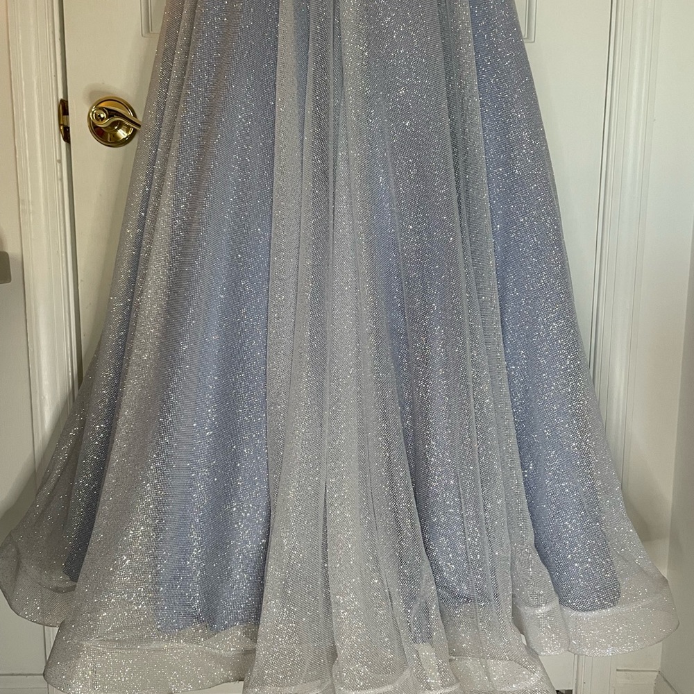 Iridescent Sequin Glitter Tulle Ballgown main image 1